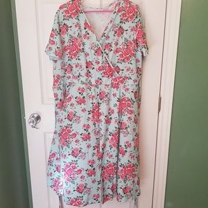 Plus size curvy woman cute dress